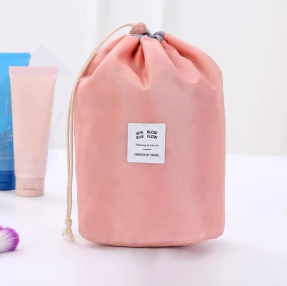 GAVE AS FREE GIFT W ORDER 🎁BNIB》Large Capacity Drawstring Makeup Bag W/ Pockets - Picture 2 of 3